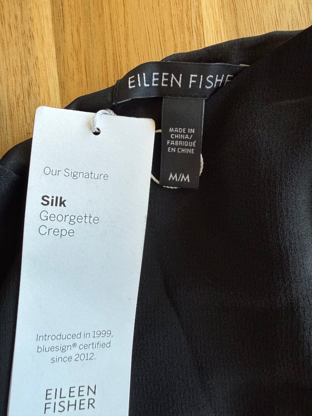 *SHOP CLOSING 4/26* Eileen Fisher Silk Crepe Asymmetric Sleeveless Dress M NWT - Picture 4 of 10
